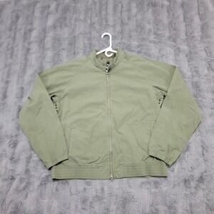Barbour Jacket Mens XL Green Royston Casual Tartan Lined Bomber Cotton Full Zip